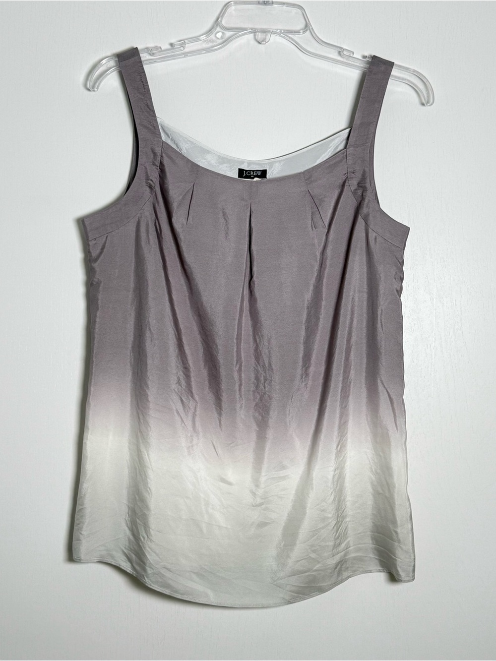 J. Crew Sleeveless Ombre Silk Tank Top. Size 10.